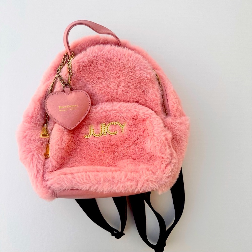 Juicy Couture Pink Fluffy Backpack